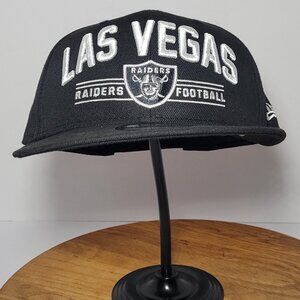 New Era Las Vegas Raiders Mens Black and White Baseball Hap One Size Fits Most